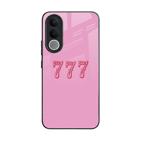 777 back phone cover | glass case for vivo v70 fe