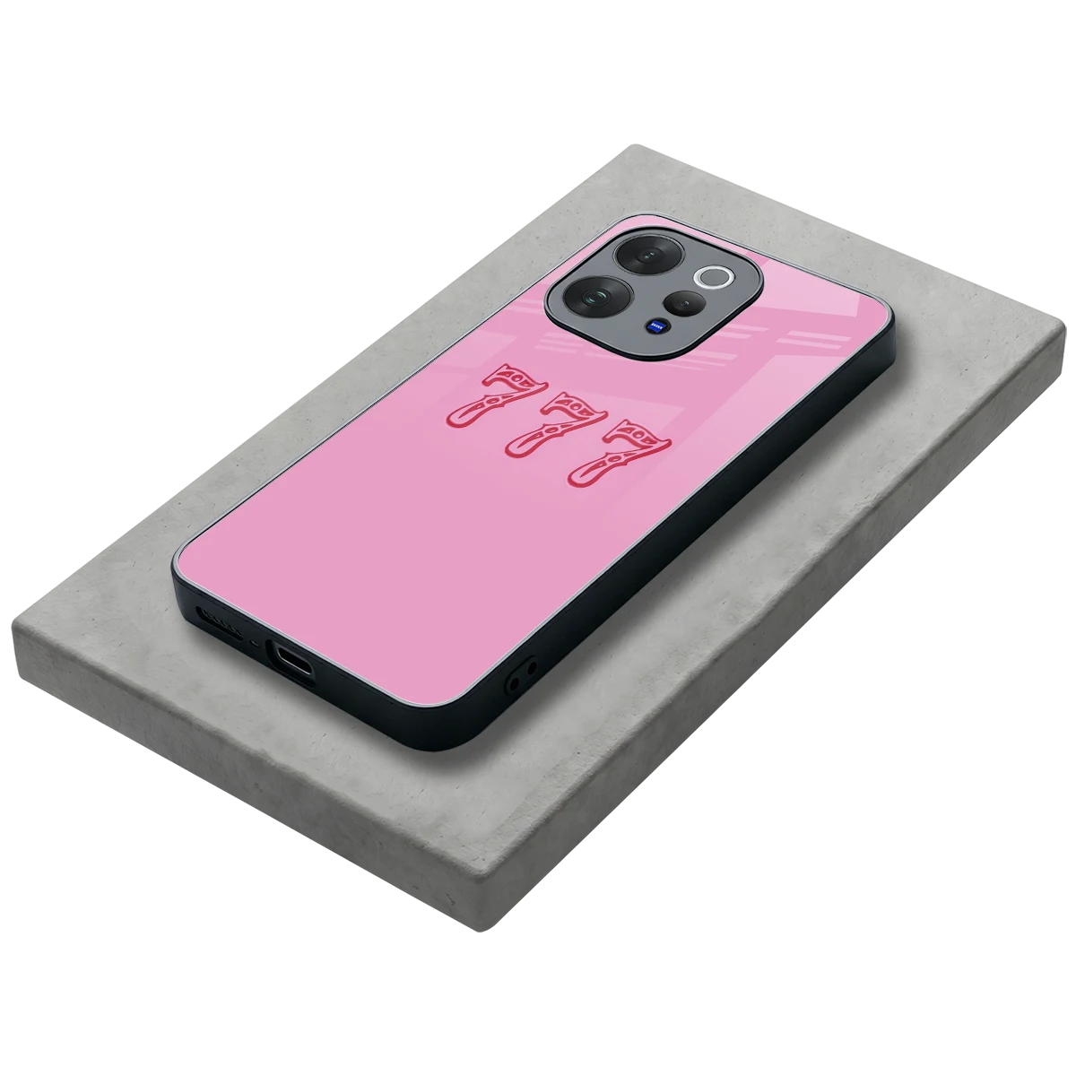 777 stylish phone case for vivo v70 | glossy glass and slim fit