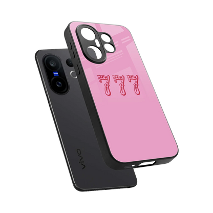 777 sleek vivo x200 fe cover with tempered glass back and TPU edges