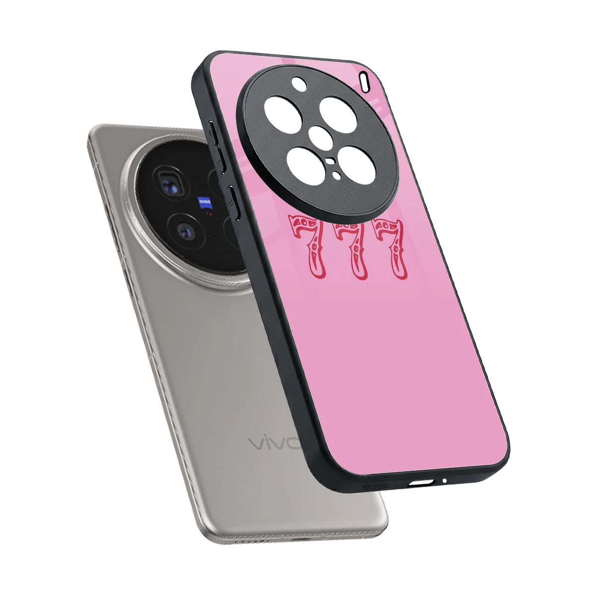 777 sleek vivo x200 pro cover with tempered glass back and TPU edges