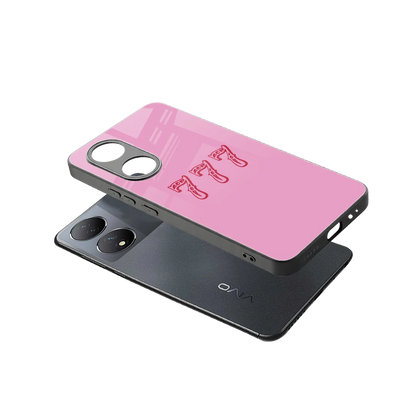 777 sleek Vivo-y100 cover with tempered glass back and TPU edges