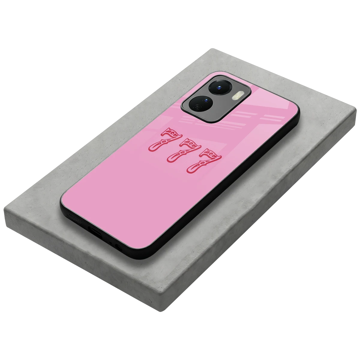 777 stylish phone case for vivo y16 | glossy glass and slim fit