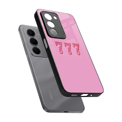 777 sleek redmi 15 5g cover with tempered glass back and TPU edges