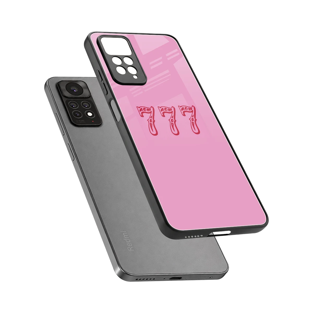 777 sleek redmi note 11 pro cover with tempered glass back and TPU edges