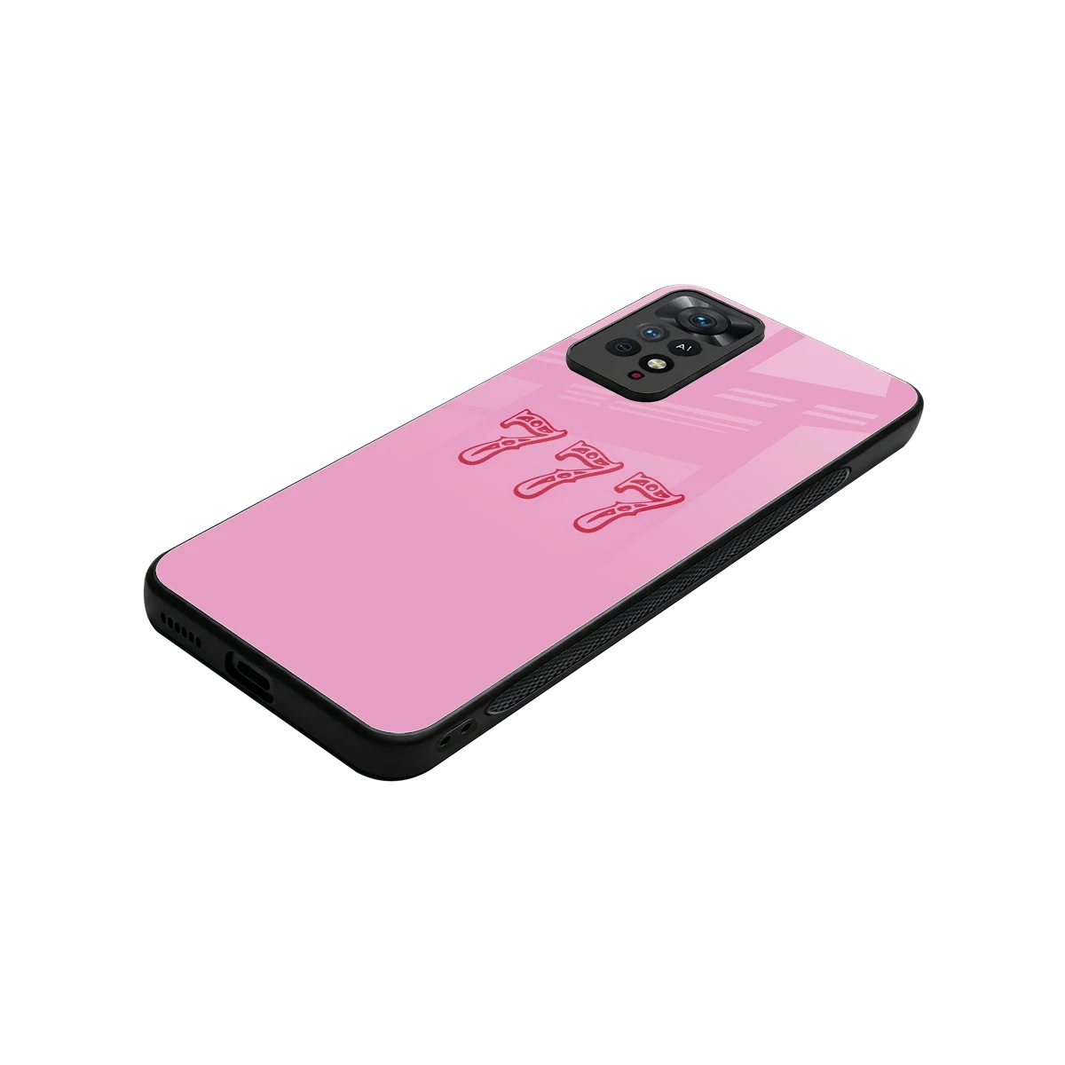 777 stylish phone case for redmi note 11 pro | glossy glass and slim fit