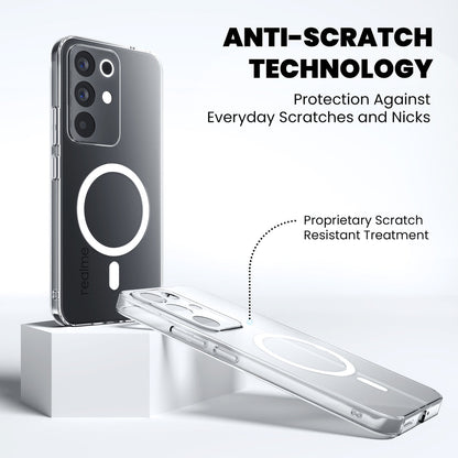 Anti Yellow Magsafe Clear Case for Realme 15x