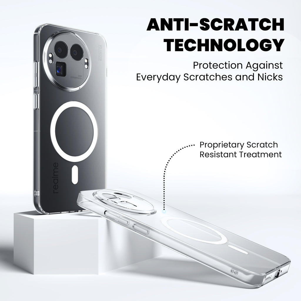 Anti Yellow Magsafe Clear Case for Realme Narzo 70X