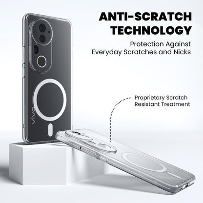Anti Yellow Magsafe Clear Case for Vivo T4r 5G