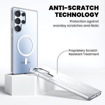 Anti Yellow Magsafe Clear Case for Samsung Galaxy S25 Ultra