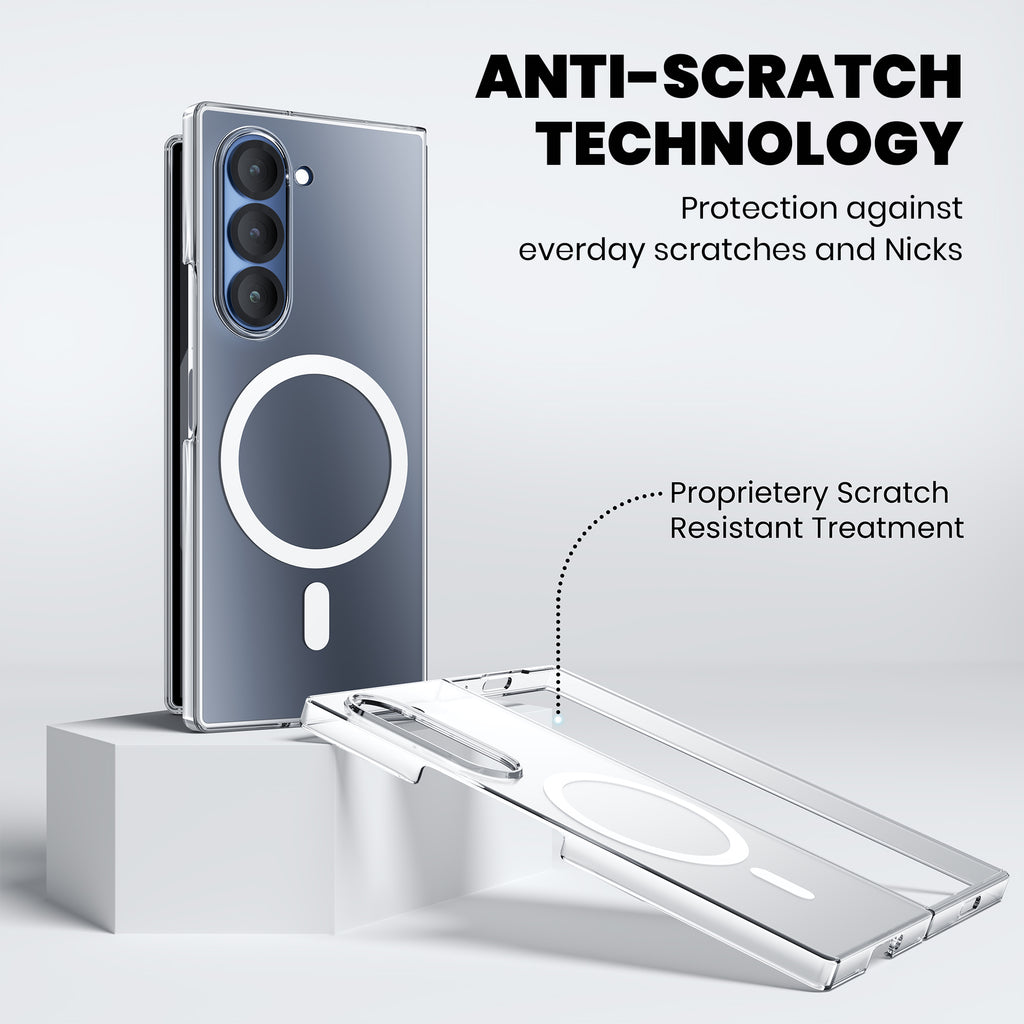 Anti Yellow Magsafe Clear Case for Samsung  Galaxy Z Fold 5