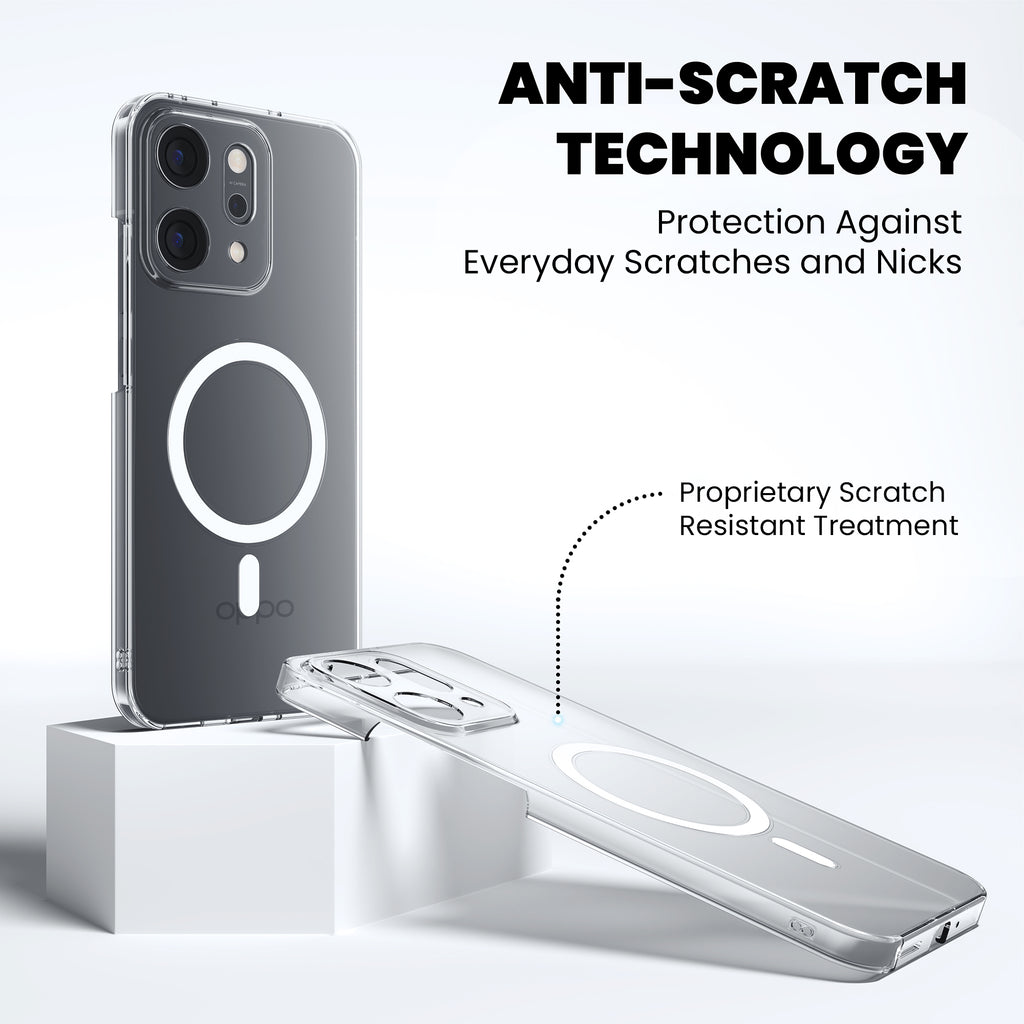 Anti Yellow Magsafe Clear Case for Oppo Reno 11 Pro