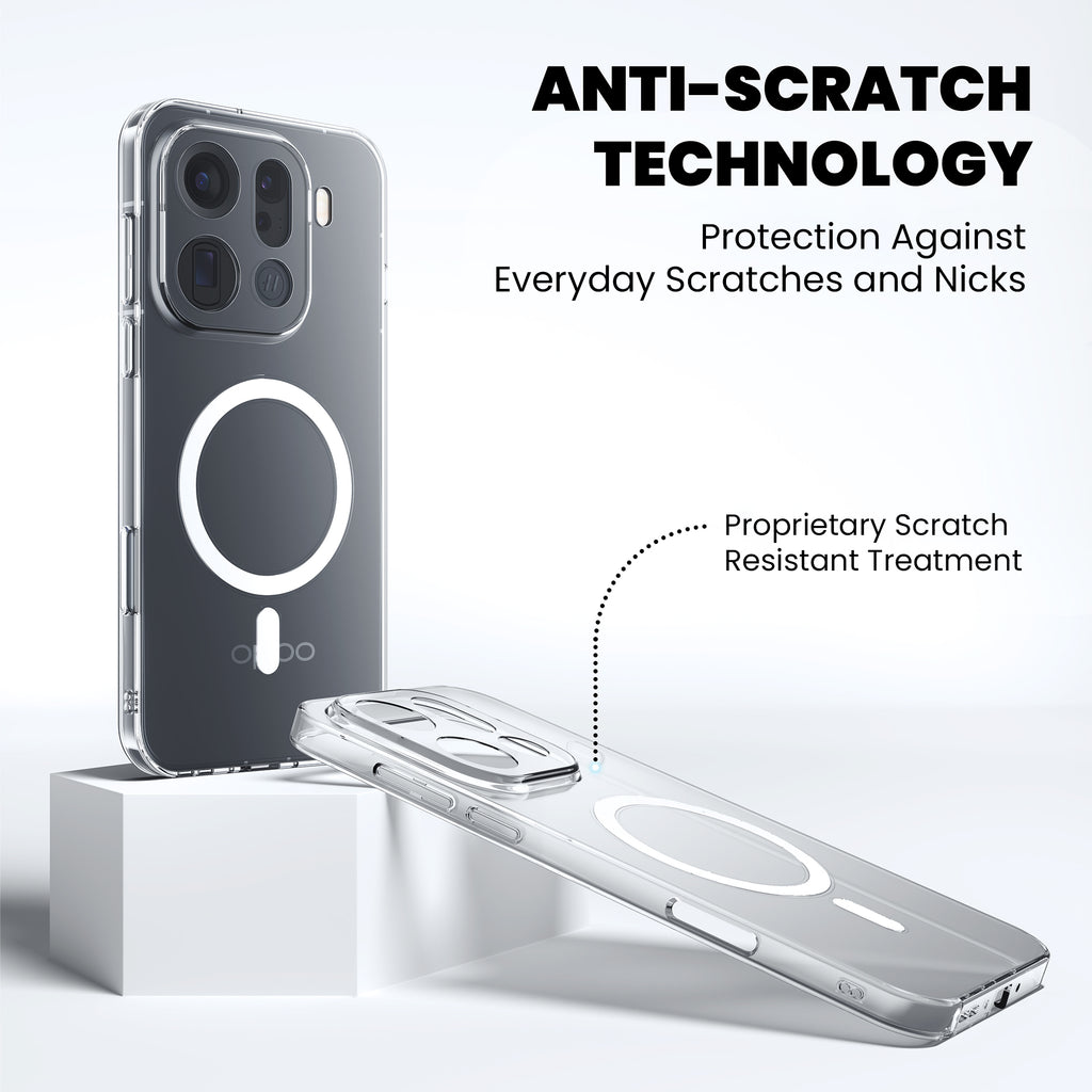 Anti Yellow Magsafe Clear Case for Oppo A5 Pro