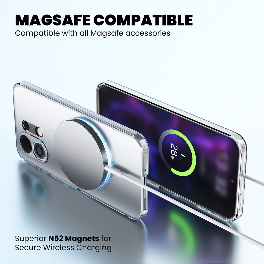 Anti Yellow Magsafe Clear Case for Oppo Reno 11