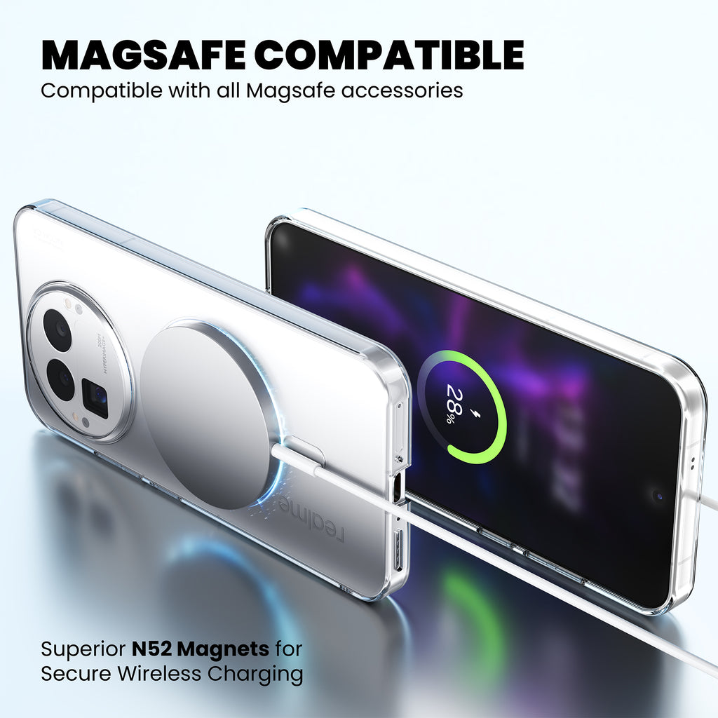 Anti Yellow Magsafe Clear Case for Realme 12 5G