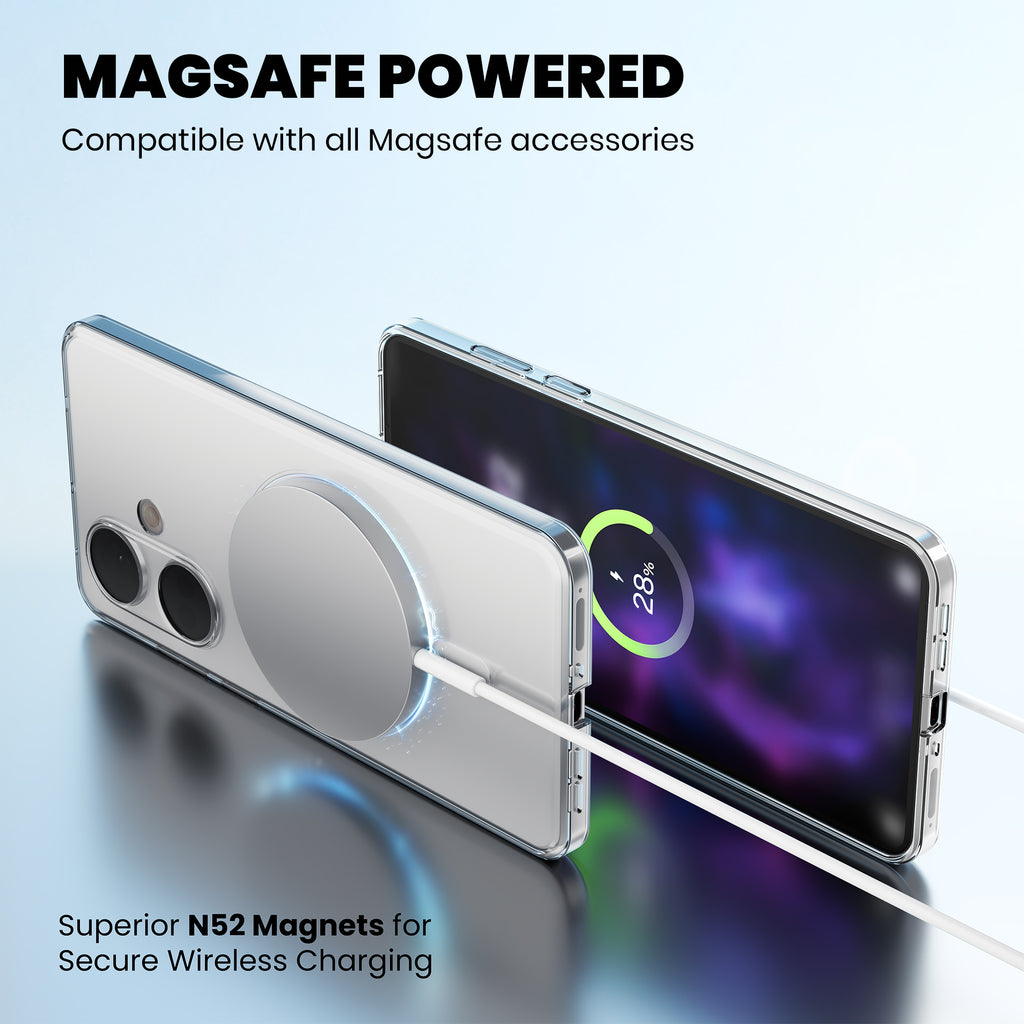 Anti Yellow Magsafe Clear Case for Oneplus Nord 2 5G