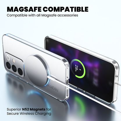 Anti Yellow Magsafe Clear Case for Realme 15x