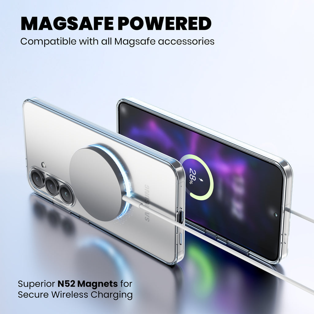 Anti Yellow Magsafe Clear Case for Samsung Galaxy S24 FE