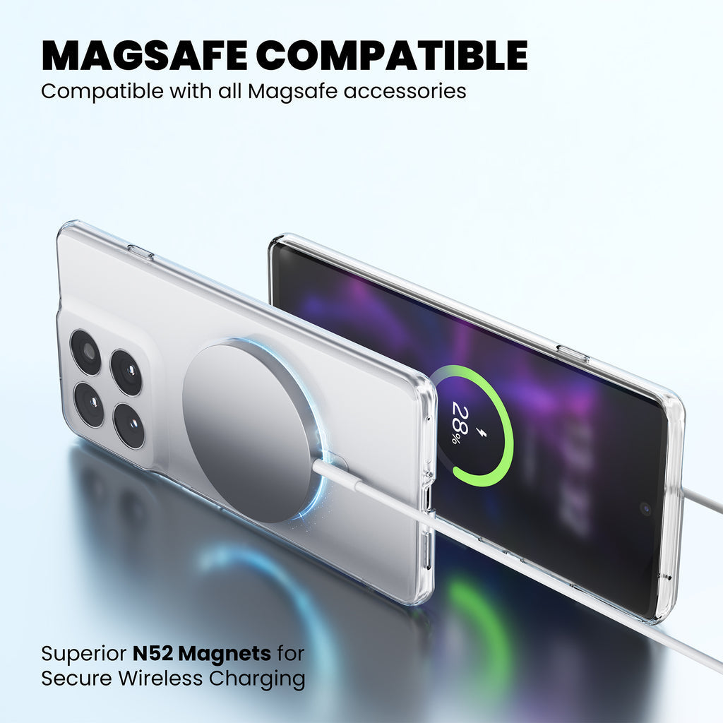 Anti Yellow Magsafe Clear Case for Motorola G86 Power 5G