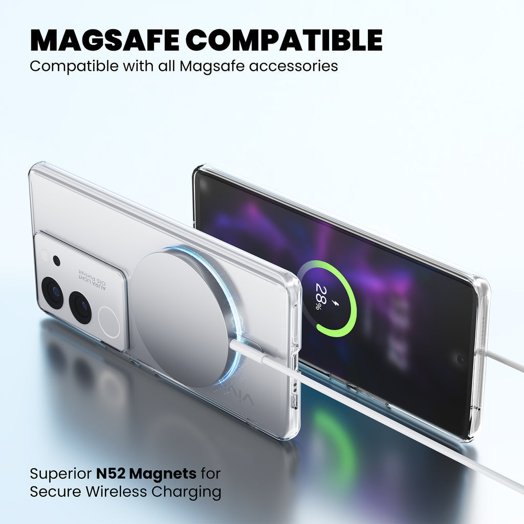 Anti Yellow Magsafe Clear Case for Vivo Y300 5G