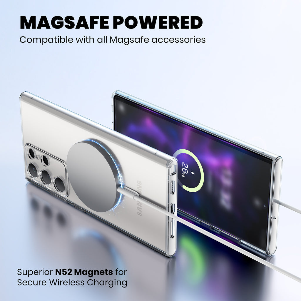 Anti Yellow Magsafe Clear Case for Samsung Galaxy S23 Ultra