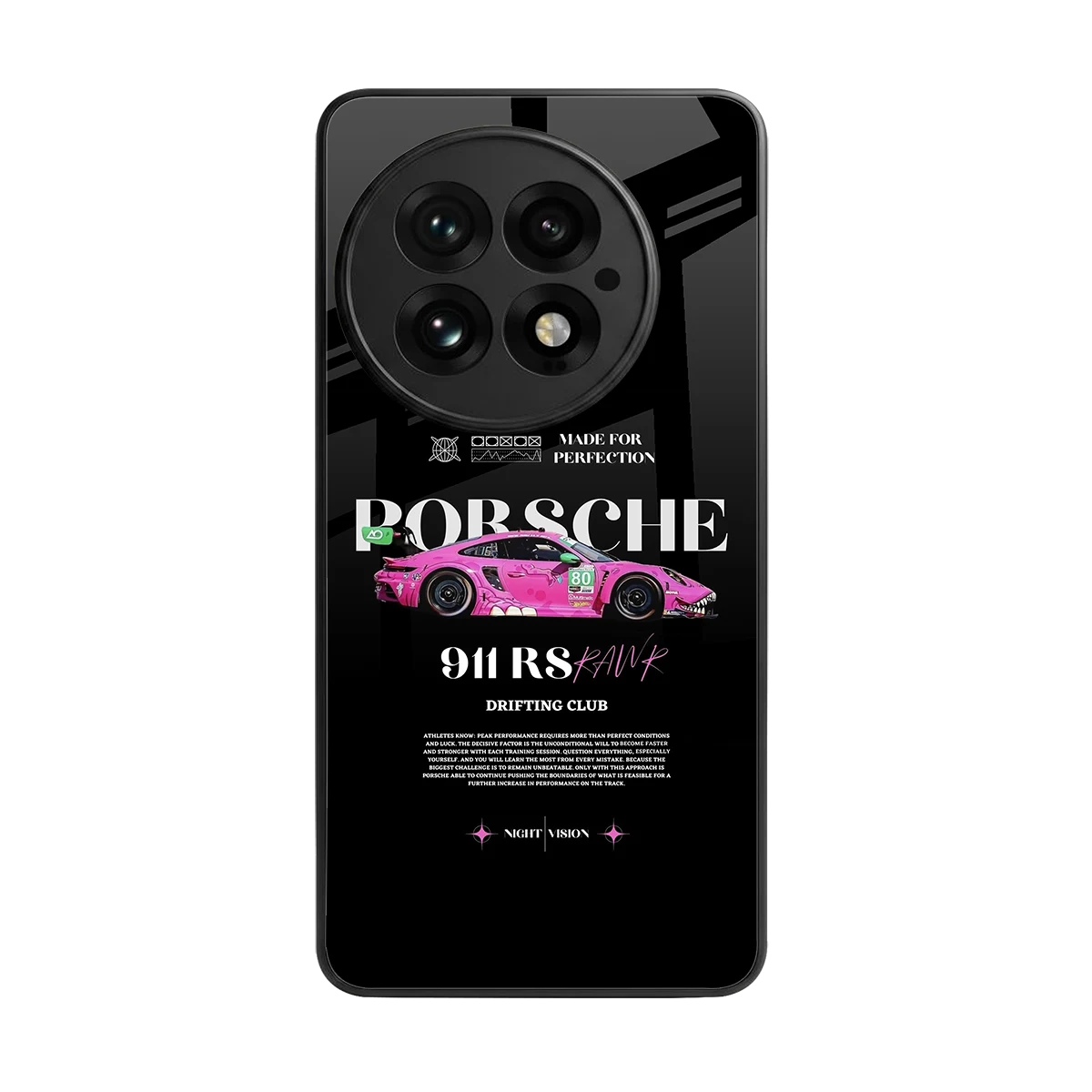 911 Drifting Club back phone cover | glass case for oneplus 13