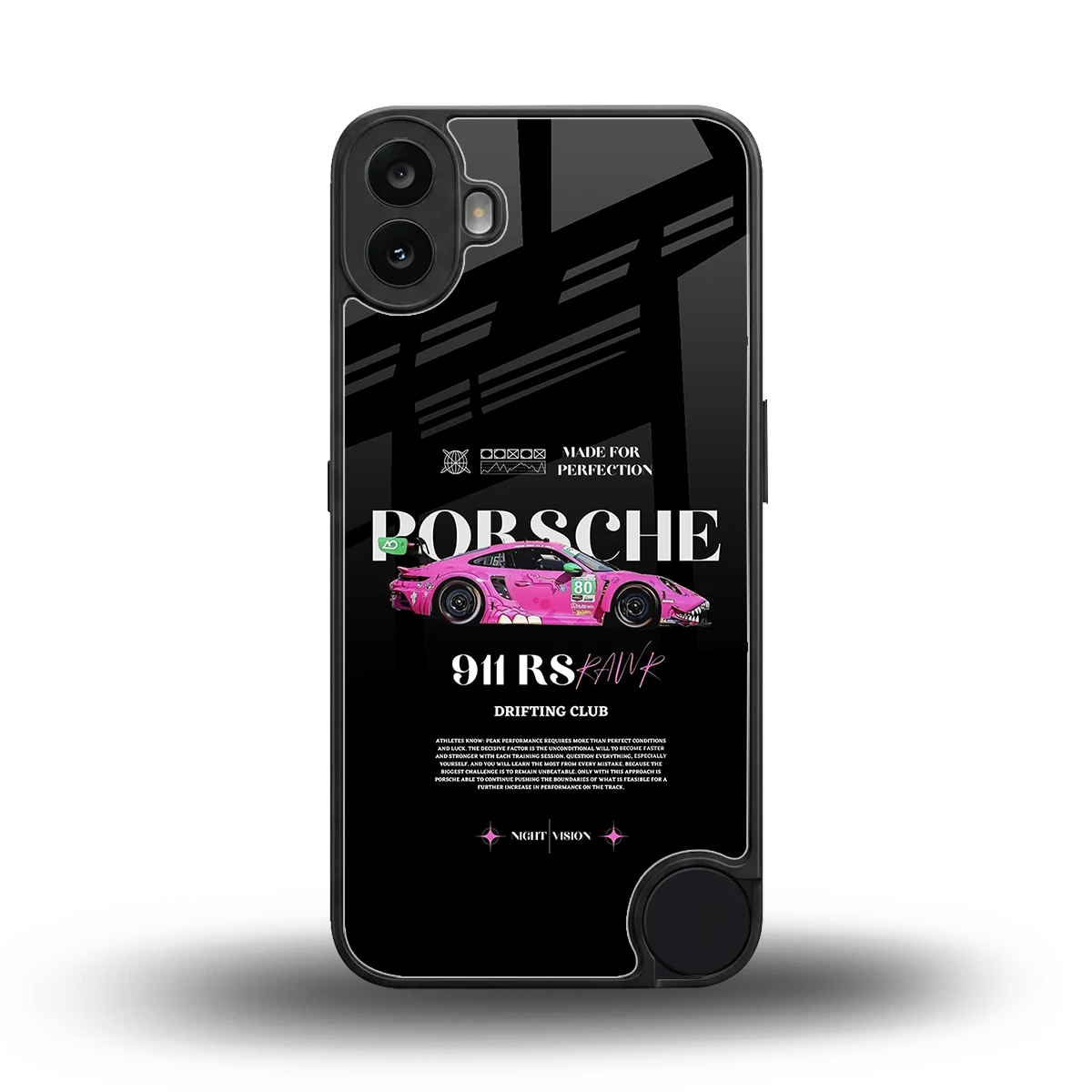 911 Drifting Club back phone cover | glass case for cmf nothing phone 1