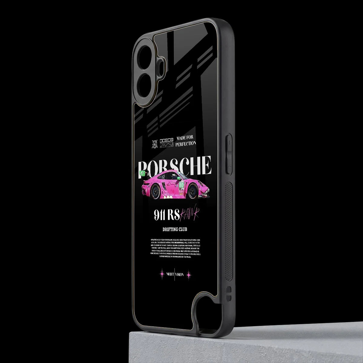 911 Drifting Club cmf nothing phone 1 mobile cover | shockproof glass phone case