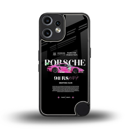 911 Drifting Club back phone cover | glass case for cmf nothing phone 2 pro