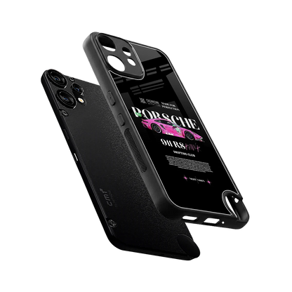 911 Drifting Club sleek cmf nothing phone 2 pro cover with tempered glass back and TPU edges