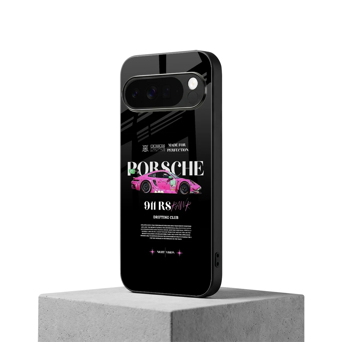 911 Drifting Club google pixel 10 pro xl mobile cover | shockproof glass phone case