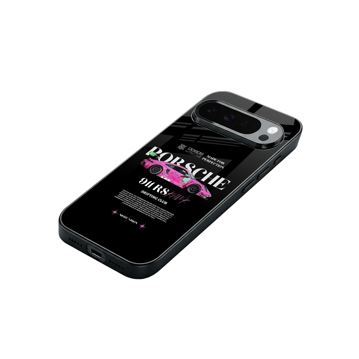 911 Drifting Club stylish phone case for google pixel 10 pro xl | glossy glass and slim fit