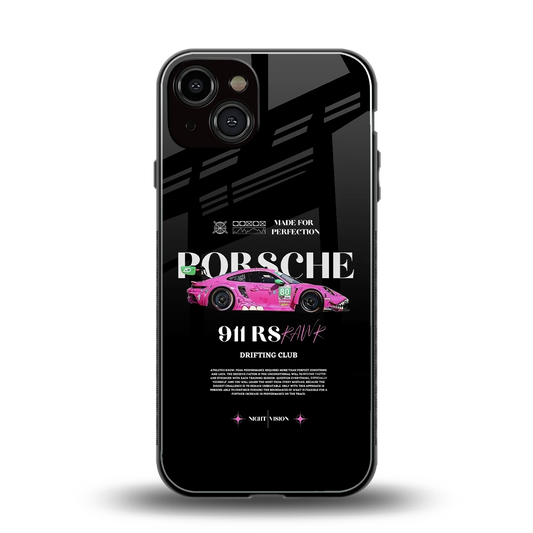 911 Drifting Club back phone cover | glass case for iphone 14