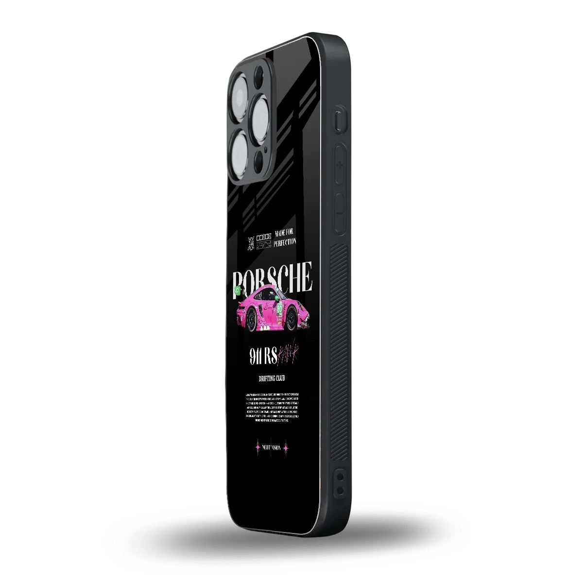 911 Drifting Club iphone 16 pro max mobile cover | shockproof glass phone case