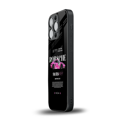 911 Drifting Club iphone 16 pro mobile cover | shockproof glass phone case