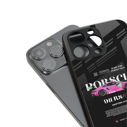 911 Drifting Club stylish phone case for iphone 13 pro | glossy glass and slim fit