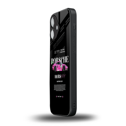 911 Drifting Club iPhone 16 mobile cover | shockproof glass phone case