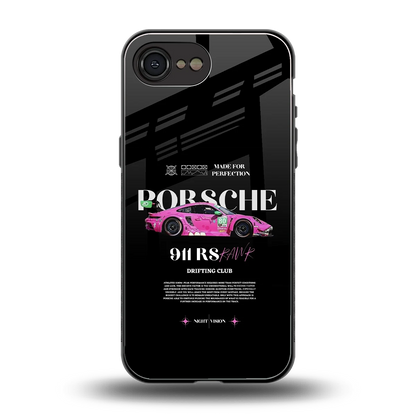 911 Drifting Club back phone cover | glass case for iphone 17e