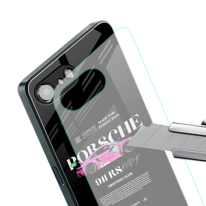 911 Drifting Club stylish phone case for iphone 16e | glossy glass and slim fit