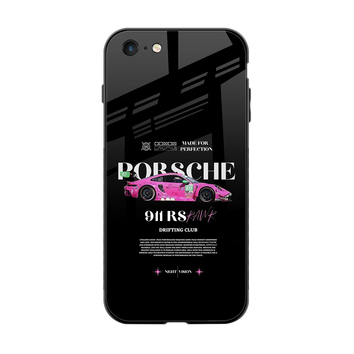 911 Drifting Club back phone cover | glass case for iphone 6s plus