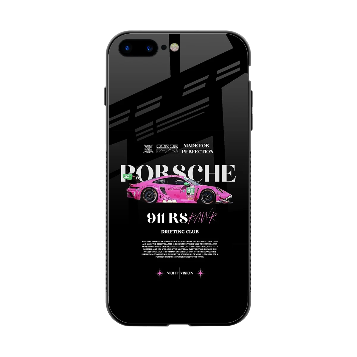 911 Drifting Club back phone cover | glass case for iphone 7 plus