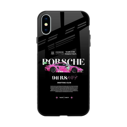 911 Drifting Club back phone cover | glass case for iphone x