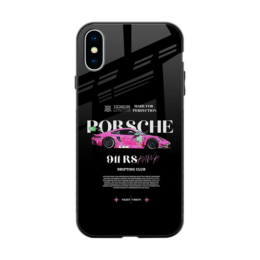 911 Drifting Club back phone cover | glass case for iphone xs