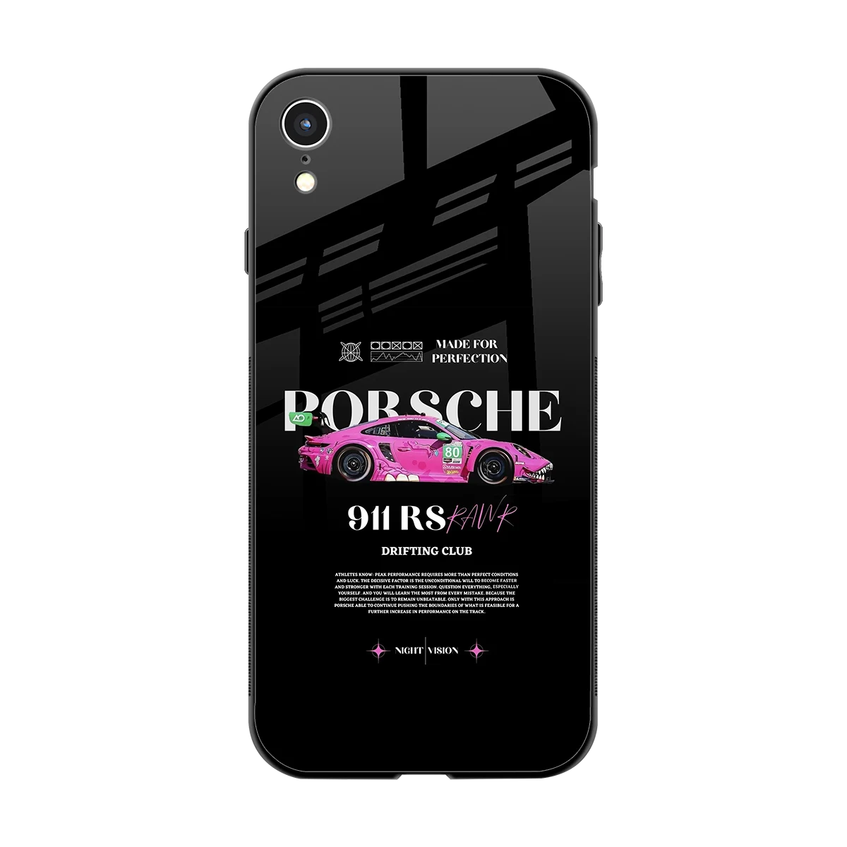 911 Drifting Club back phone cover | glass case for iphone xr