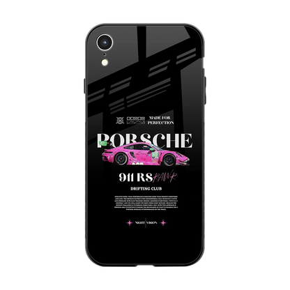 911 Drifting Club back phone cover | glass case for iphone xr