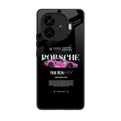 911 Drifting Club back phone cover | glass case for iqoo neo 10r 5g