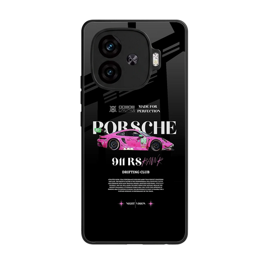 911 Drifting Club back phone cover | glass case for iqoo neo 10r 5g