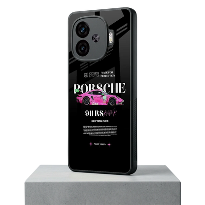 911 Drifting Club iqoo neo 10r 5g mobile cover | shockproof glass phone case