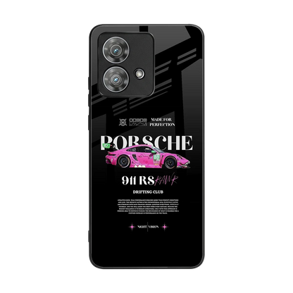 911 Drifting Club back phone cover | glass case for motorola edge 40 neo 5g
