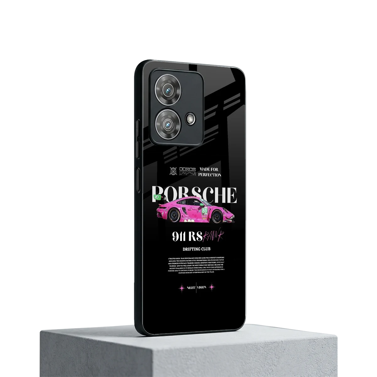 911 Drifting Club motorola edge 40 neo 5g mobile cover | shockproof glass phone case