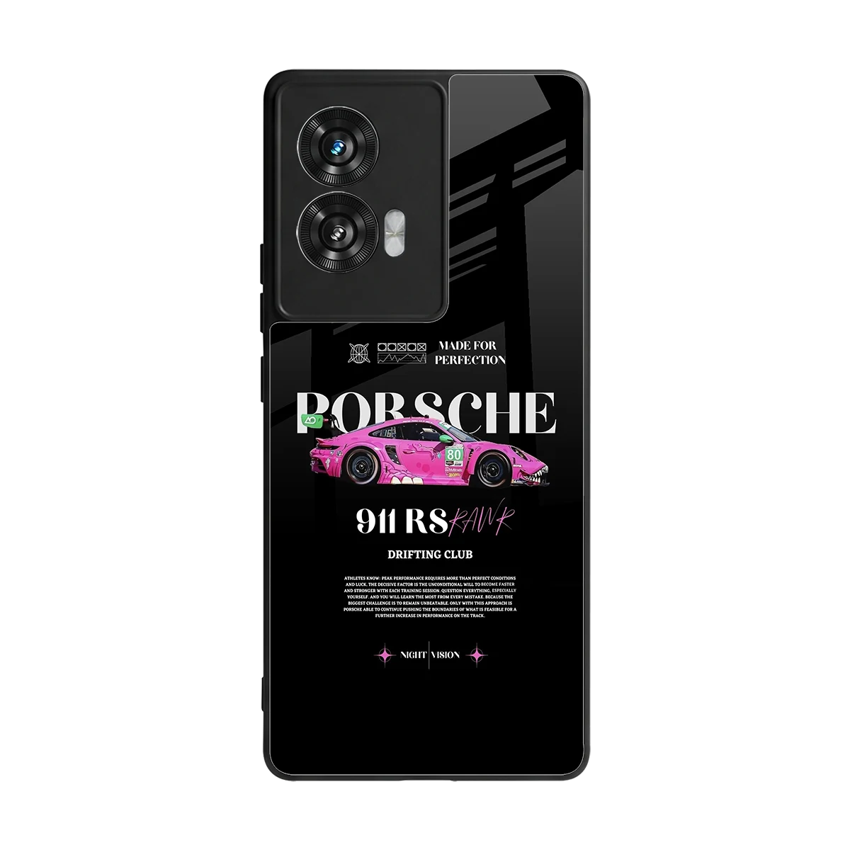 911 Drifting Club back phone cover | glass case for motorola edge 50 fusion